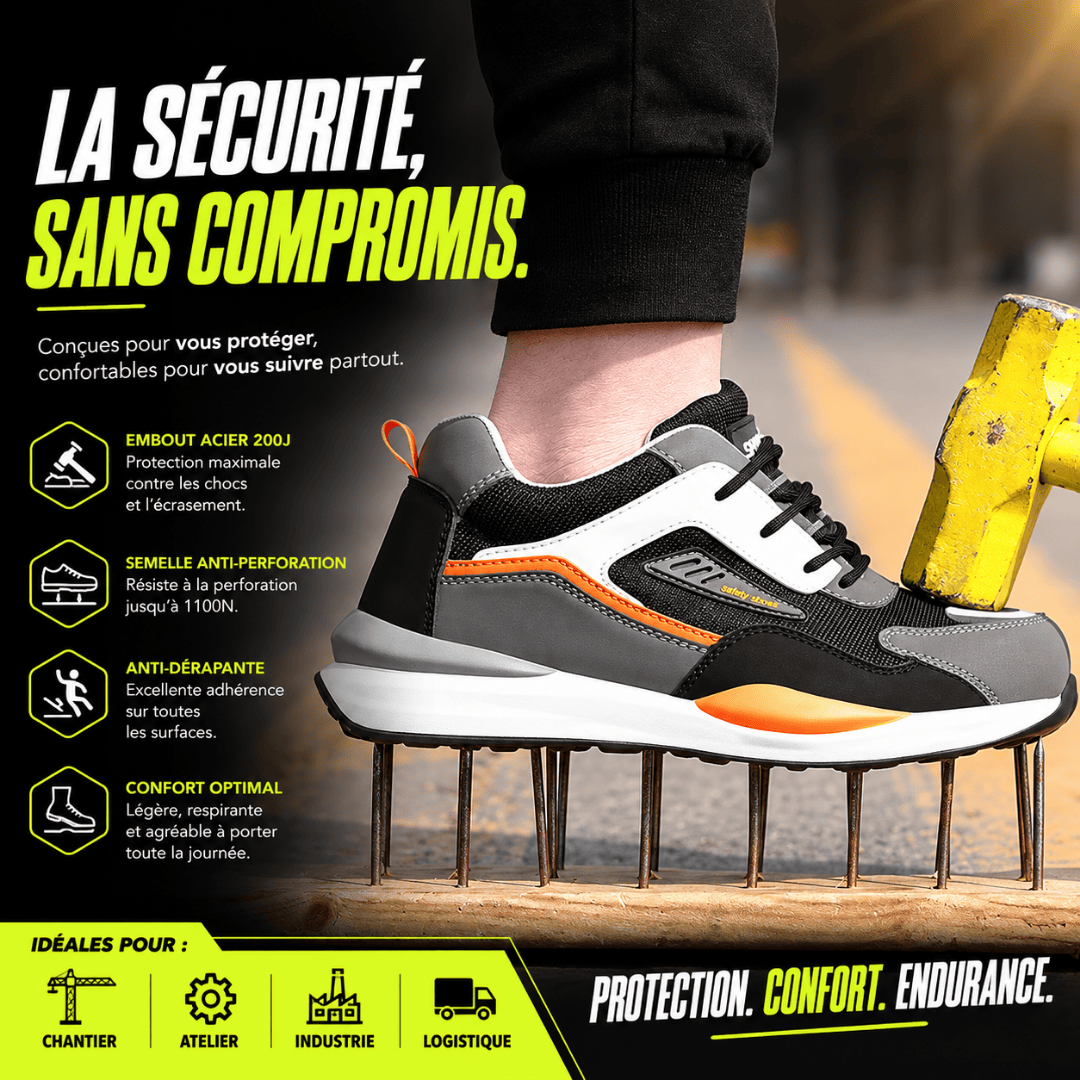 Basket de sécurité PULSE S3 avec embout acier et semelle anti-perforation