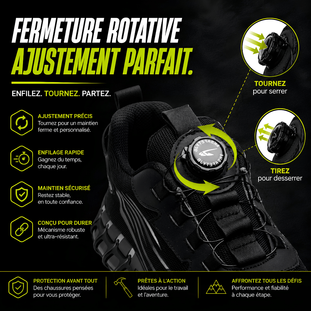 Chaussure de sécurité AIRTOP légère et respirante pour le travail