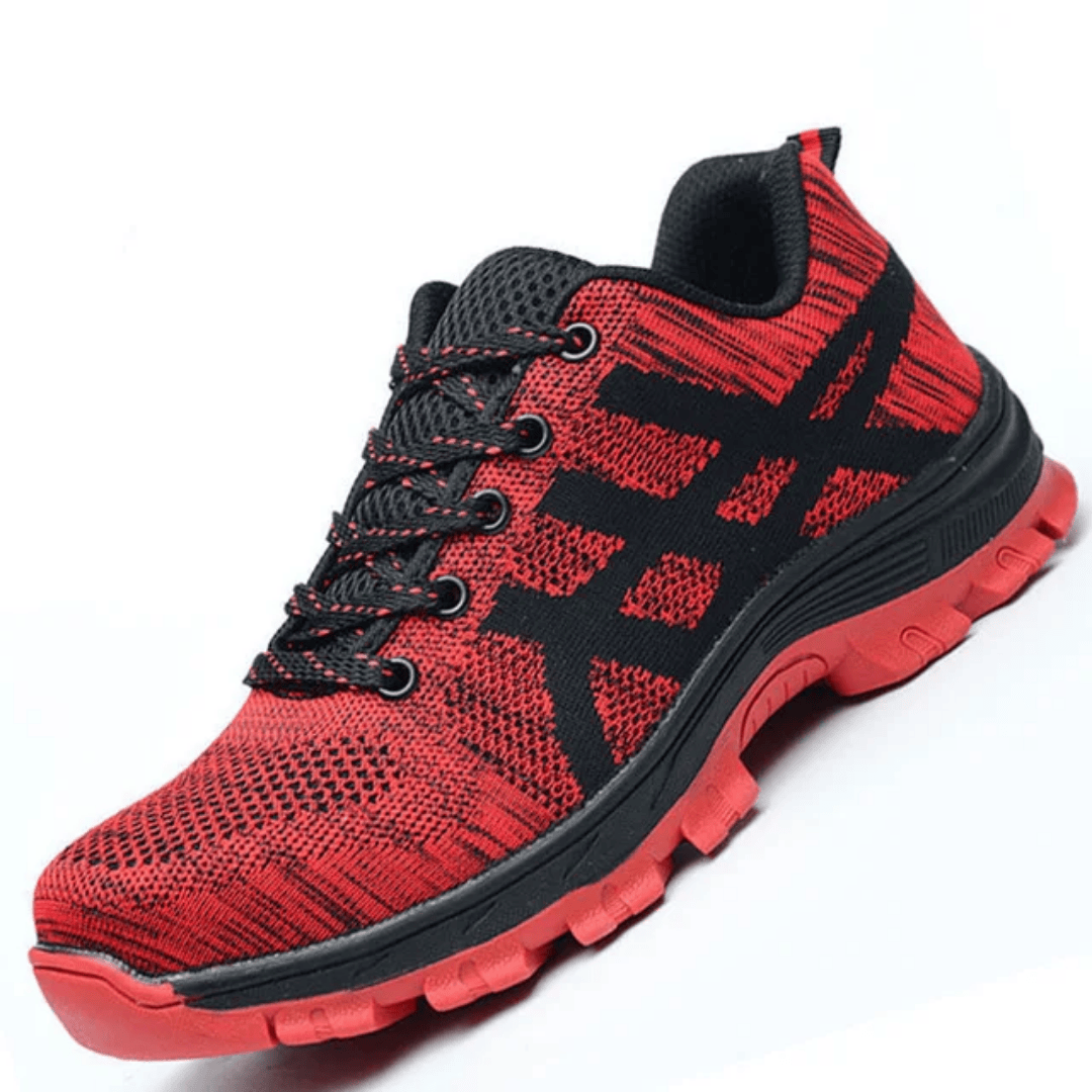 Chaussure de sécurité ASX RED S3 rouge et noire style sportif