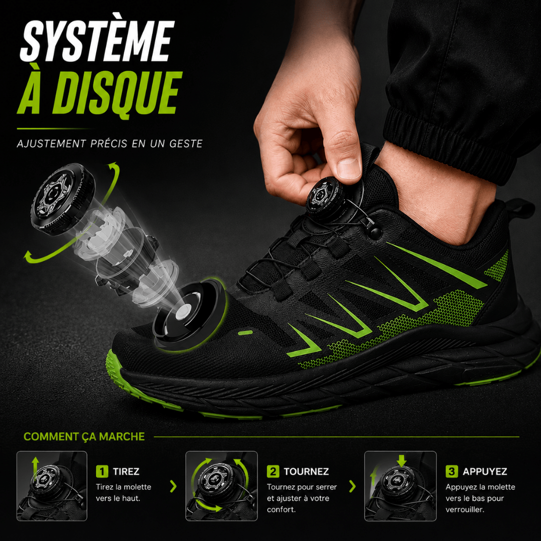 Chaussure de sécurité Robuste MATRIX - Fermeture à boucle Rotative S3