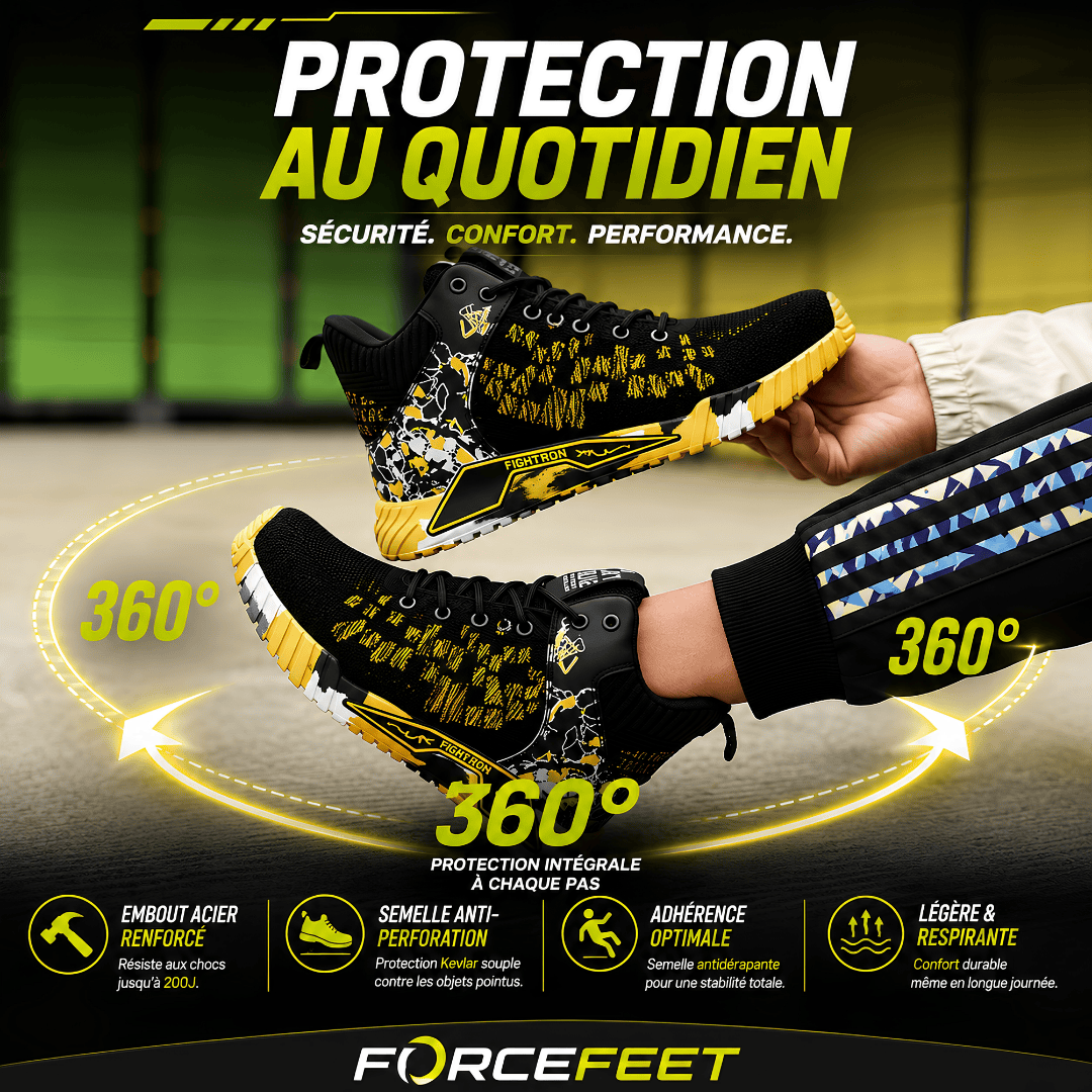 Chaussure de sécurité FUSION S3 avec tissu souple et respirant
